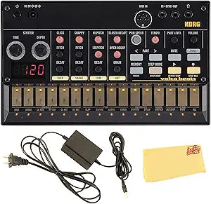Korg AUS-VOLCABEATS-COMBO-DLX-1 Analog Drum Machine Bundle