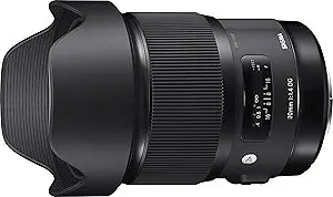 Sigma 412954 20mm F1.4 Art DG HSM Lens - Canon Mount