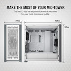 Corsair 5000D Airflow White Mid-Tower ATX Case