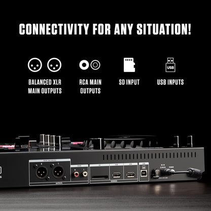 Numark Mixstream Pro Standalone DJ Controller with Built-in Speakers
