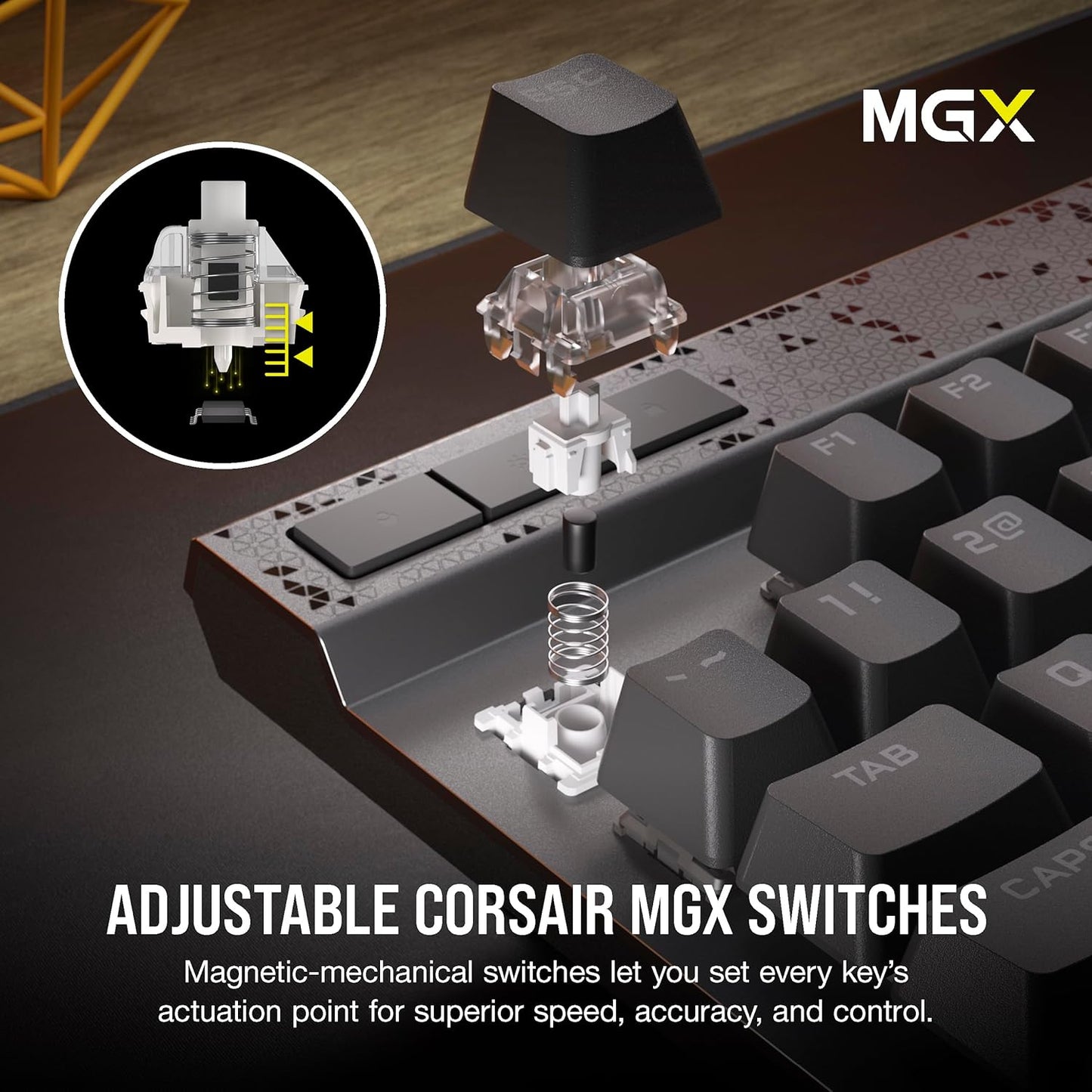 Corsair CH-910961G-NA K70 MAX RGB Magnetic Mechanical Keyboard