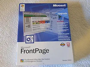 Microsoft FrontPage 2002 Web Design Software (Old Version)
