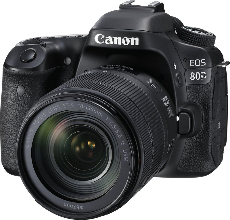 Canon EOS 80D DSLR Kit 18-135mm IS USM Lens — main product image