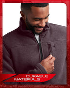Spyder Brushed Heather Fleece Jacket Men's Midweight