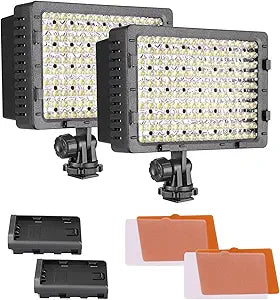 Neewer 10090978 CN-160 LED Video Light Panel 2-Pack