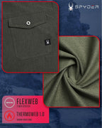 Spyder Button Down Shirt - Regular Fit Tech Performance