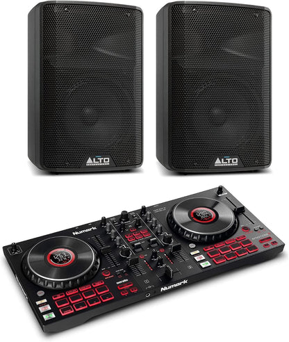 Numark Mixtrack Platinum FX Serato DJ Controller + Alto TX308 Speakers