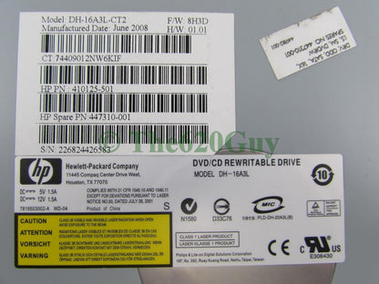 HP DH-16A3L DVD±RW DL LightScribe SATA Optical Drive