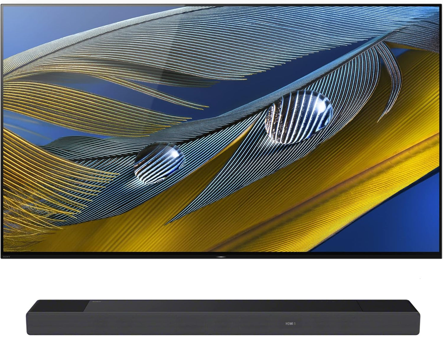 Sony XR-55A80J 55" OLED TV with HT-A7000 Soundbar