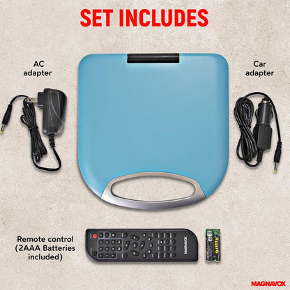 Magnavox MTFT750-BL 7-Inch Portable DVD Player Blue