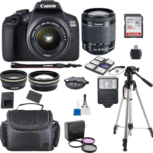 Canon EOS 2000D Rebel T7 Kit with 18-55mm Lens