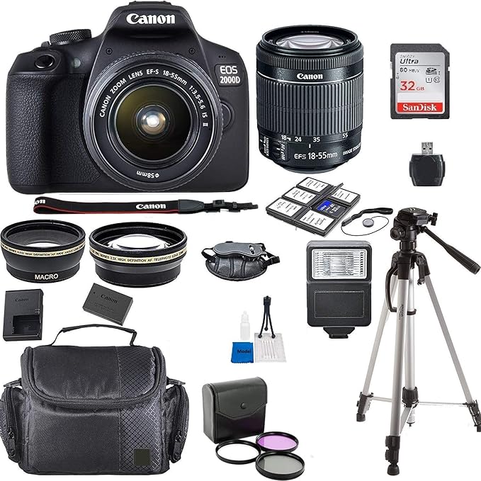 Canon EOS 2000D Rebel T7 Kit with 18-55mm Lens — main product image