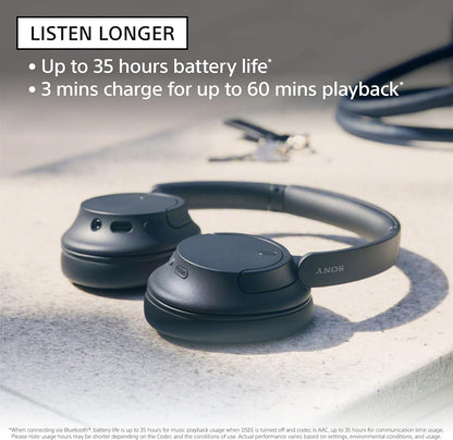 Sony WHCH720N/B Wireless Noise Canceling Headphones Black