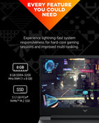 HP Victus 15 Gaming Laptop, Ryzen 5, Radeon RX 6500M