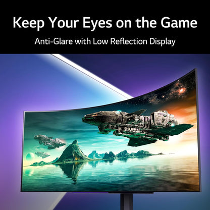 LG 45GR95QE-B.AUS 45" Curved OLED 240Hz Gaming Monitor