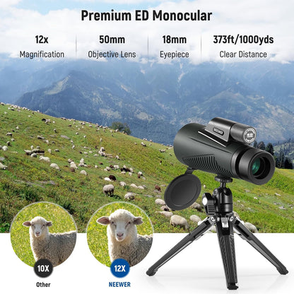 Neewer 10102559 12x50 ED Monocular Telescope