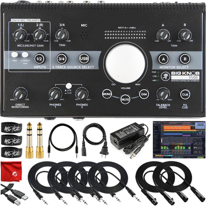 Mackie MACBIGKNOBSTUK1 Studio Monitor Controller Bundle