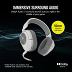 Corsair CA-9011281-NA HS55 Wireless Gaming Headset White