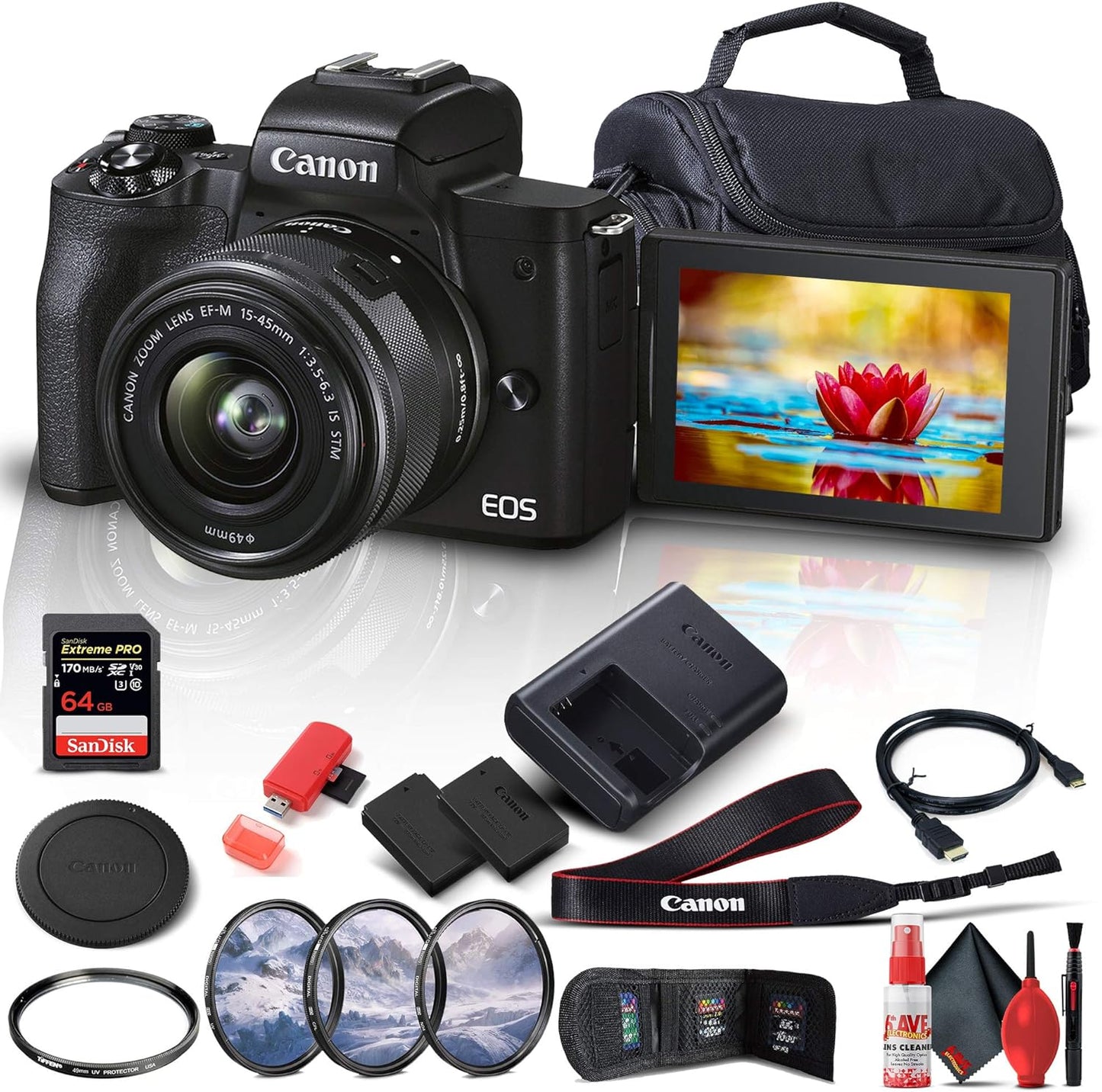 Canon 4728C006 EOS M50 Mark II Renewed Kit - 15-45mm Lens