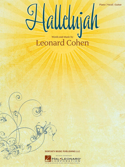 Hal Leonard Hallelujah Leonard Cohen PVG Sheet Music
