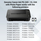 Canon 1287C006 PG-243/CL-244 Ink Value Pack 2-Cartridge