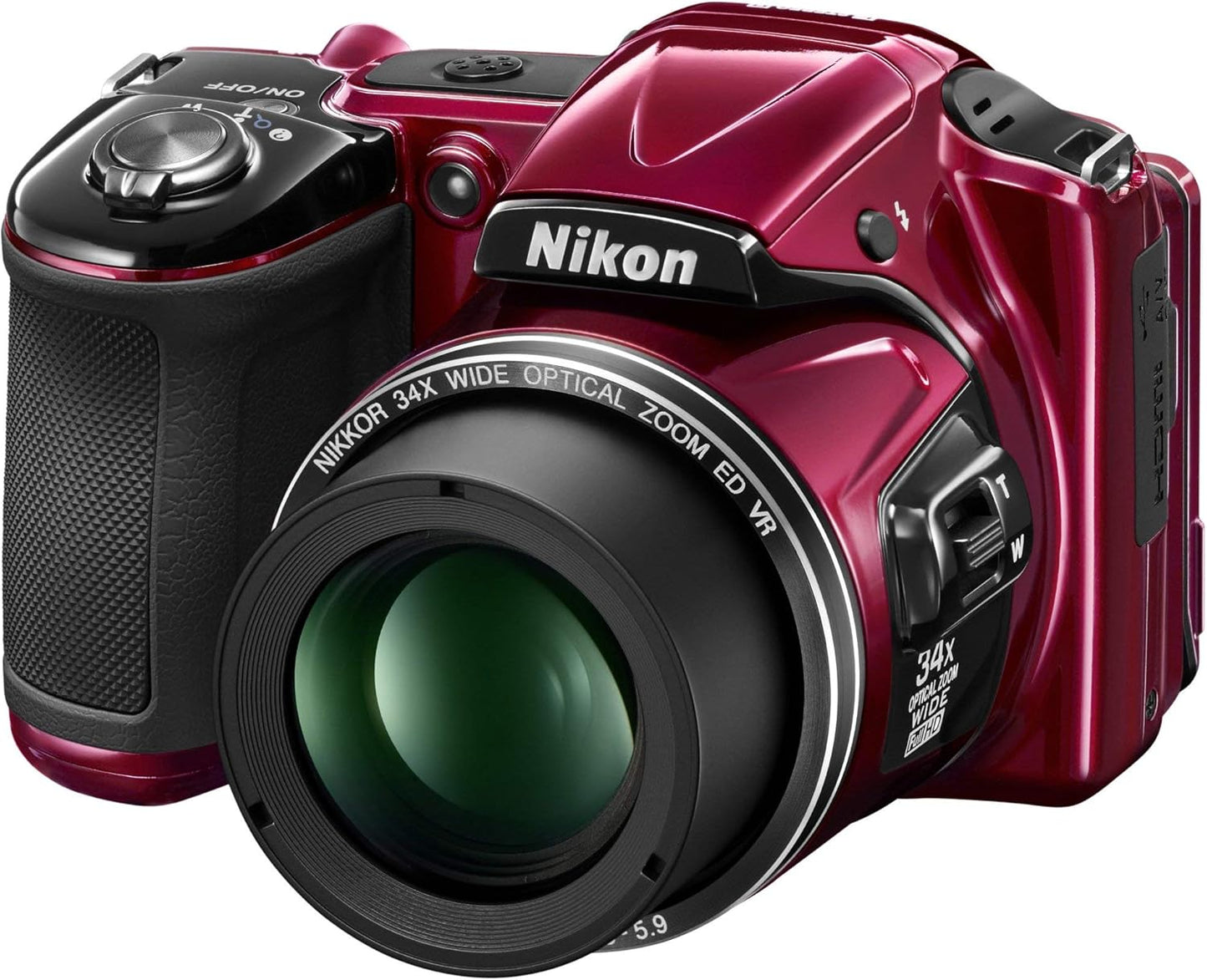 Nikon 26440 COOLPIX L830 Red Digital Camera Renewed
