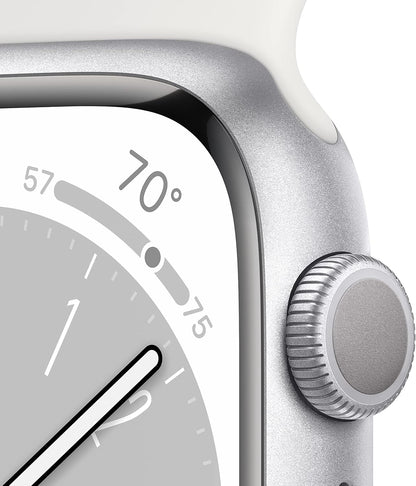 Apple Apple Watch Series 8 [GPS, 45mm] - Silver (Renewed)