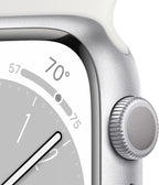 Apple Watch Series 8, GPS, 45mm, Silver (Renewed)