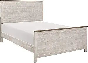 Lexicon Oswald Panel Bed Queen Antique White