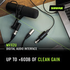 Shure MVX2U XLR-to-USB Digital Audio Interface