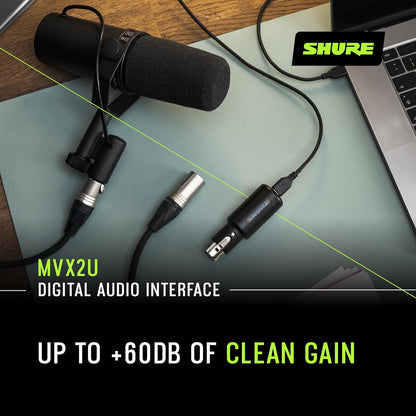 Shure MVX2U XLR-to-USB Digital Audio Interface
