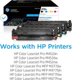 HP CF410AQ 410A Toner Cartridge Set Black Cyan Magenta Yellow
