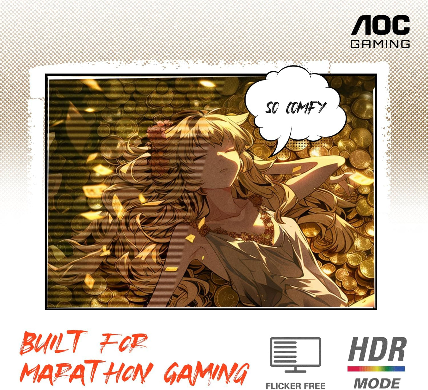 AOC 24G4E 24" 180Hz FHD Gaming Monitor