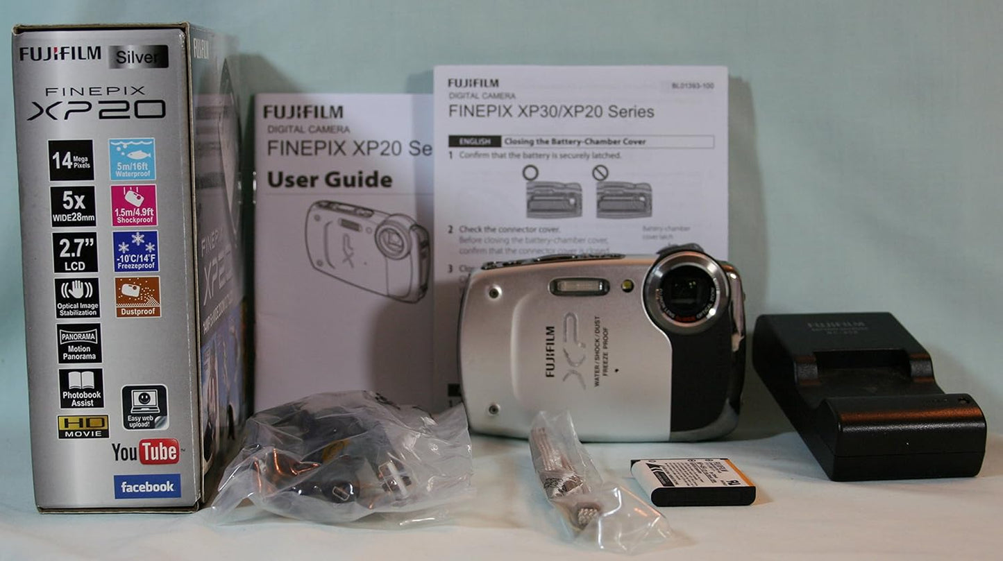 Fujifilm 351020737 FinePix XP20 Waterproof Digital Camera