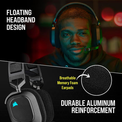 Corsair CA-9011235-NA HS80 RGB Wireless Gaming Headset