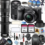 Sony a6400 4K Camera with Lenses Accessory Kit