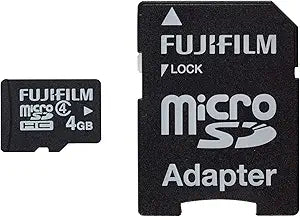Fujifilm 04004189 4GB MicroSDHC Card with Adapter