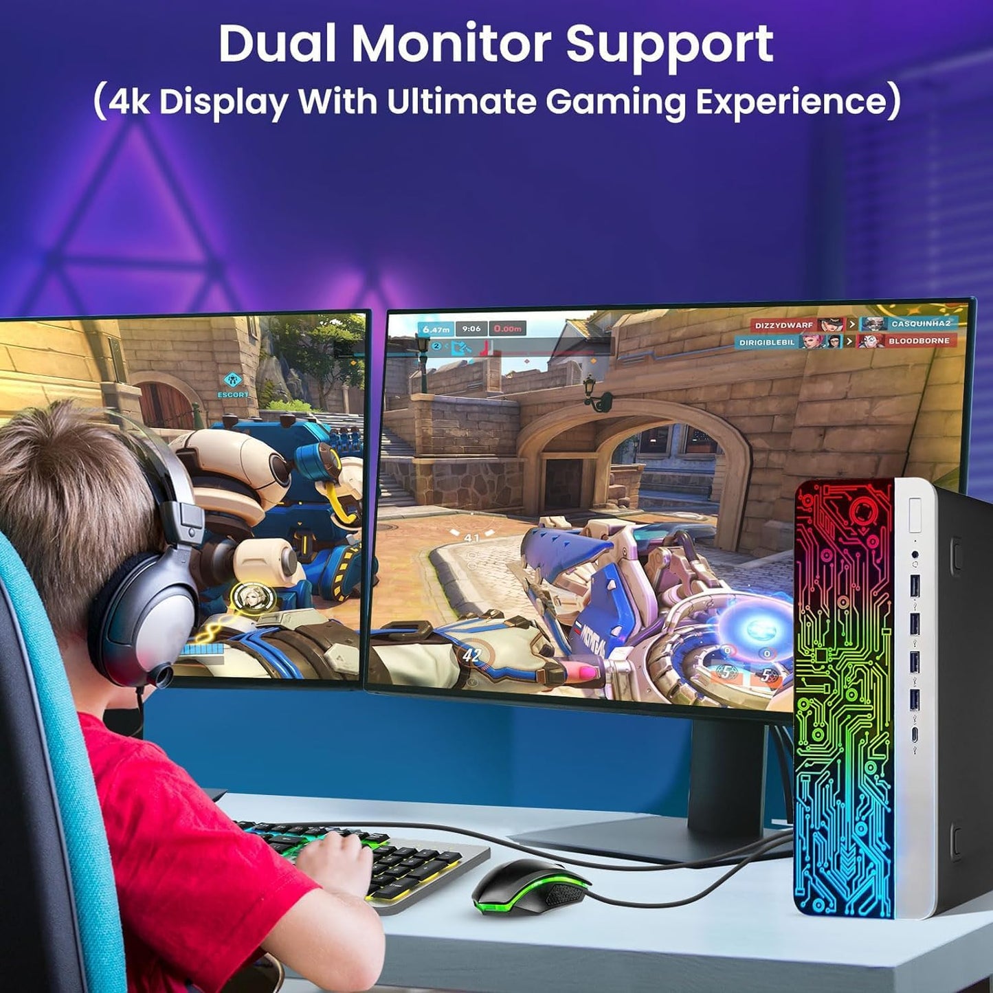 HP ProDesk 600 G3 i5 RX-550 Gaming PC