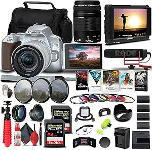 Canon 3461C001 EOS 250D DSLR Camera Bundle (Renewed)