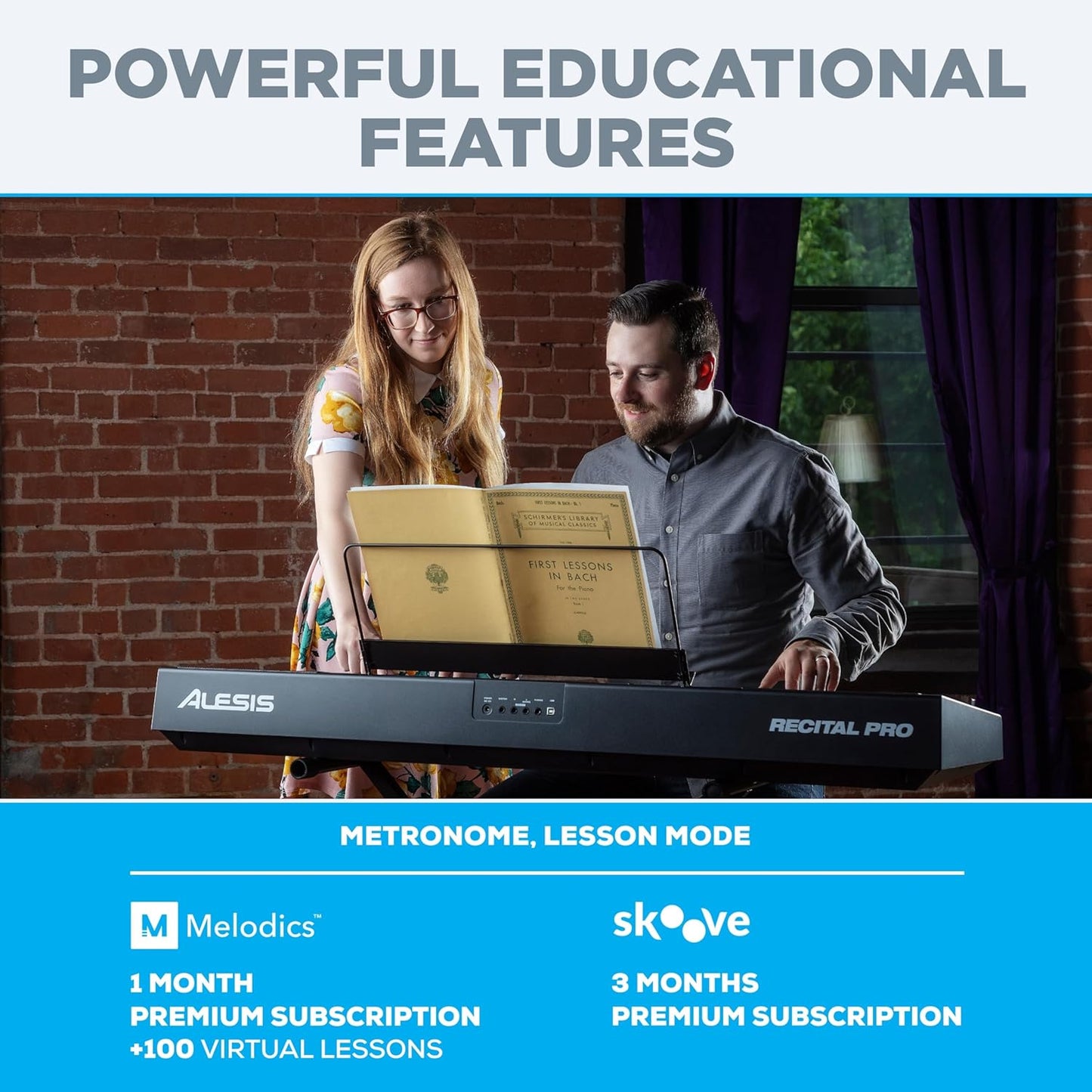 Alesis Recital PRO 88-Key Hammer Action Digital Piano