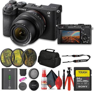 Sony ILCE-7CM2L/B a7C II 28-60mm Lens Bundle