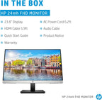 HP 24mh 23.8-Inch FHD IPS Renewed Monitor
