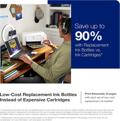 Epson EcoTank ET-2803 Cartridge-Free Wireless Printer Renewed