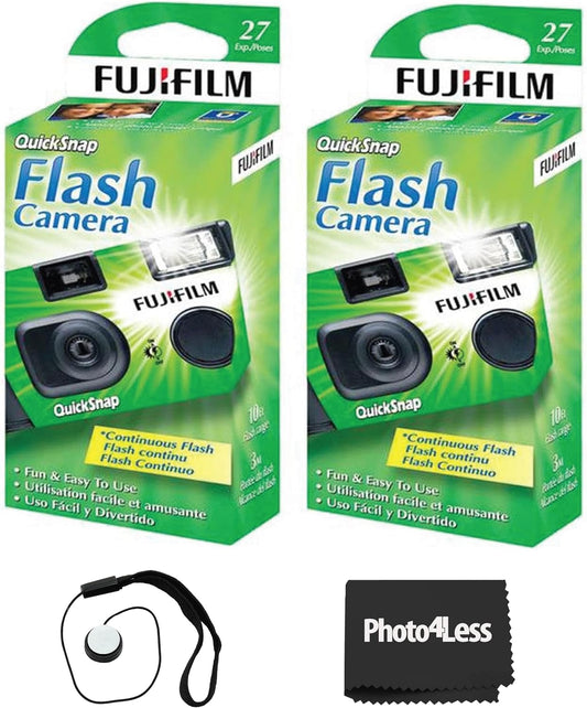 Fujifilm QuickSnap Flash 400 Disposable Camera 2-Pack