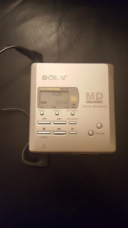 Sony MZ-R55 Portable MiniDisc Player - Recorder with Mega Bass