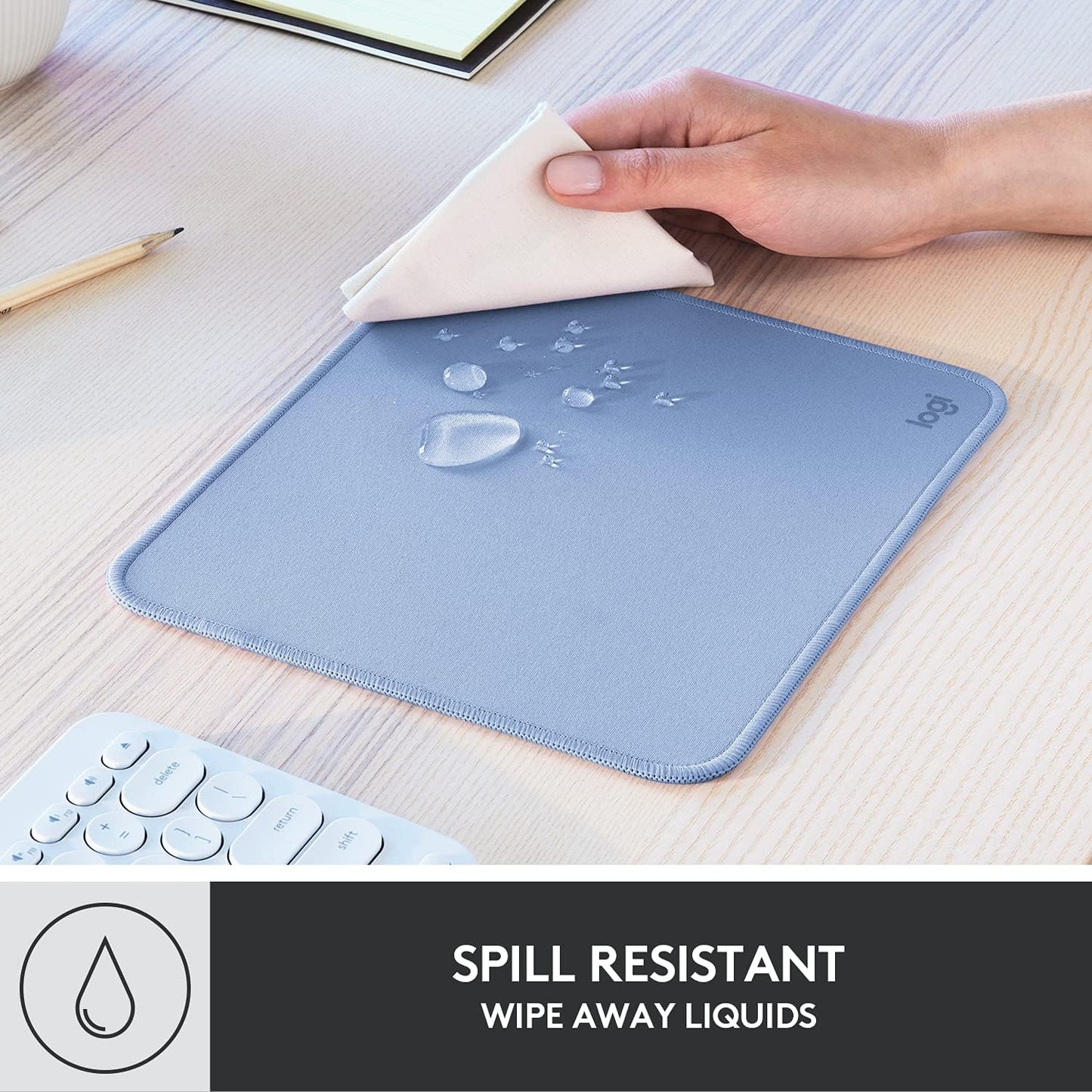 Logitech 956-000038 Studio Series Blue Grey Mousepad