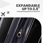 Spyder 210 Rails 3-Piece Luggage Set Black