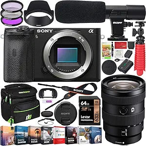 Sony E46SNILCE6600B2 a6600 Mirrorless Camera Bundle 16-55mm Lens