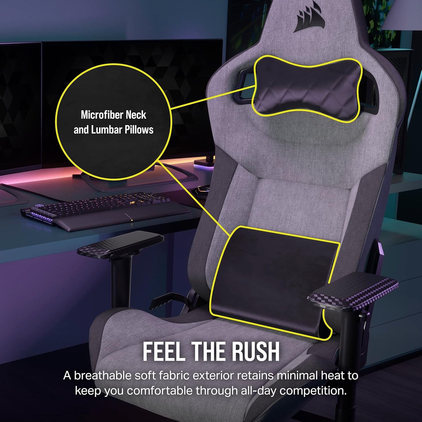 Corsair CF-9010056-WW T3 Rush (2023) Gaming Chair