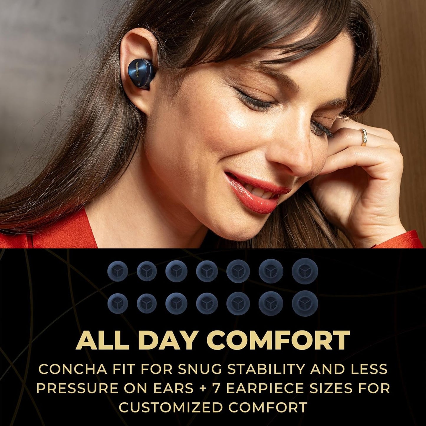 Technics EAH-AZ80-A Premium Wireless Noise Cancelling Earbuds